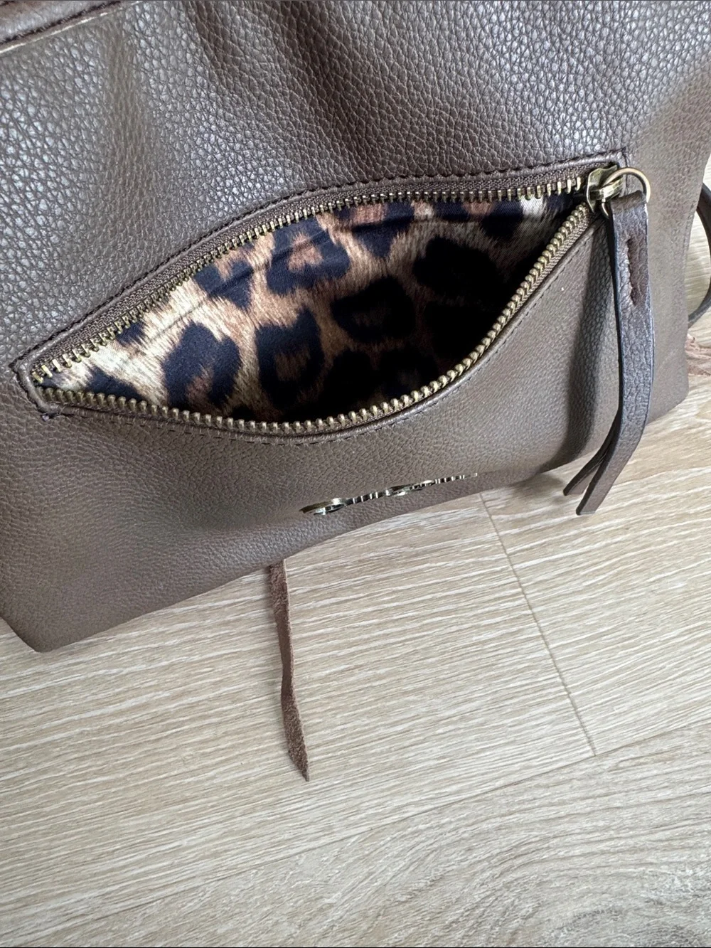 Jessica Simpson Brown Fringe Crossbody Bag